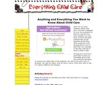Tablet Screenshot of everything-child-care.com